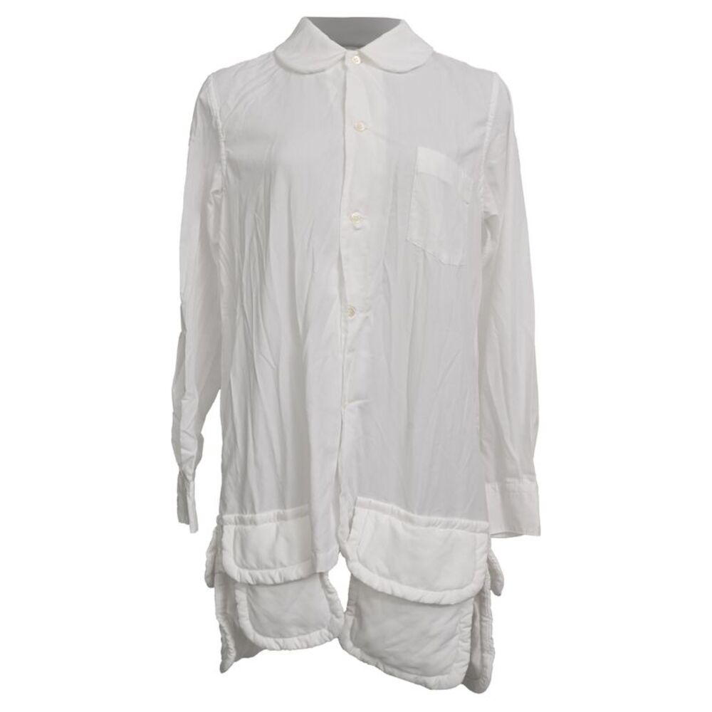 Comme Des Garçons Multi-Pocket Shirt in White Polyester